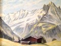 Óleo original sobre Lienzo pintado y firmado por E. Riesen.